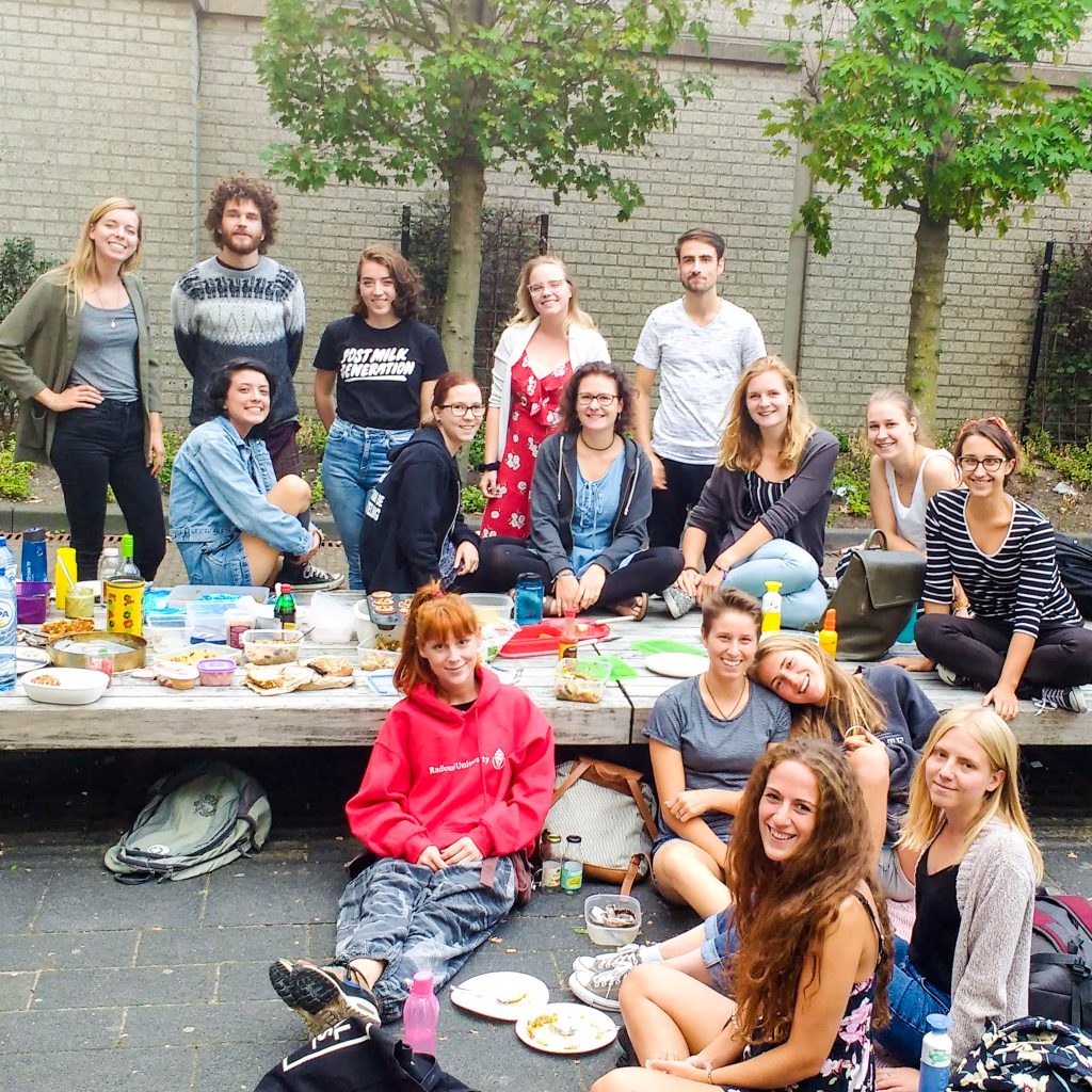 Our very first potluck in September 2018.